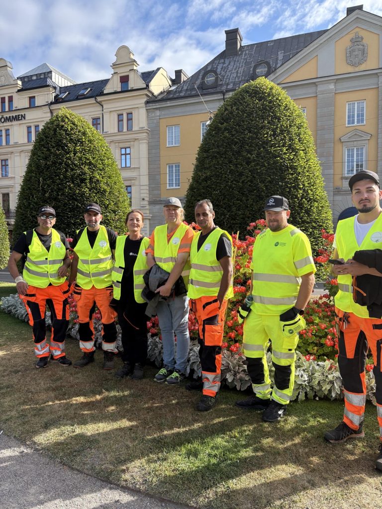 Kursgrupp under en växtvandring i Yrkesbevis 1